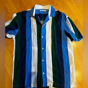 Blue, green, white Resort shirt